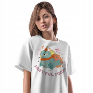 T-Shirt Damski Foczki Foki Koszulka S Prezent