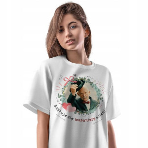 T-Shirt Damski Korwin Mikke Koszulka L Prezent
