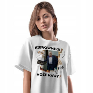 T-Shirt Damski Korwin Mikke Koszulka L Prezent