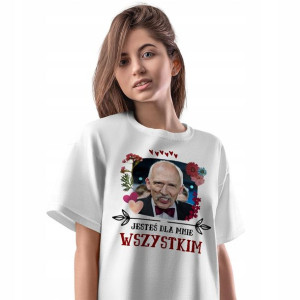 T-Shirt Damski Korwin Mikke Koszulka L Prezent