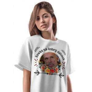 T-Shirt Damski Korwin Mikke Koszulka S Prezent