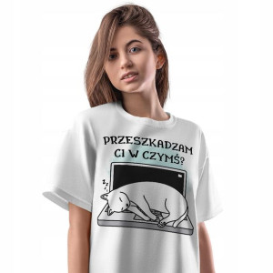 T-Shirt Damski Kot Kotki Kociak Koszulka Prezent