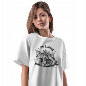 T-Shirt Damski Kot Kotki Kociak Koszulka Prezent