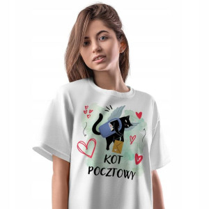T-Shirt Damski Kot Kotki Kociak Koszulka Prezent