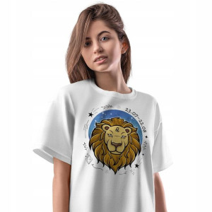 T-Shirt Damski Lew ZLki Zodiaku Horoskop