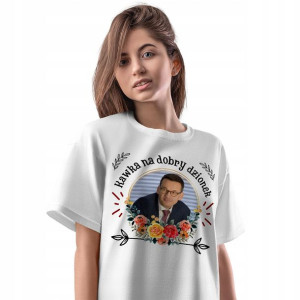 T-Shirt Damski Mateusz Morawiecki Koszulka Prezent