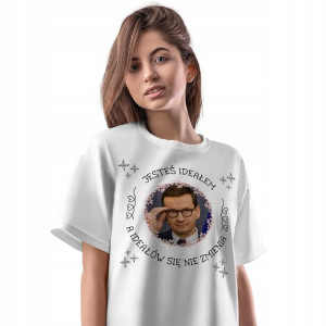T-Shirt Damski Mateusz Morawiecki Koszulka Prezent