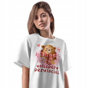 T-Shirt Damski Misie Misiaczki Koszulka L Prezent