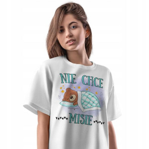 T-Shirt Damski Misie Misiaczki Koszulka L Prezent