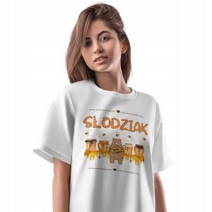 T-Shirt Damski Misie Misiaczki Koszulka S Prezent