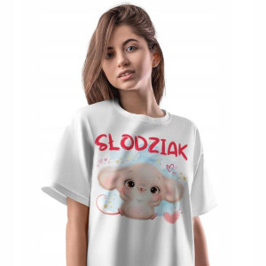T-Shirt Damski Myszki Myszka Koszulka L Prezent