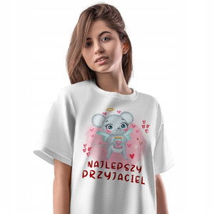 T-Shirt Damski Myszki Myszka Koszulka XL Prezent
