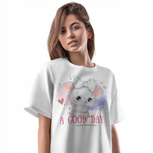 T-Shirt Damski Myszki Myszka Koszulka XXL Prezent