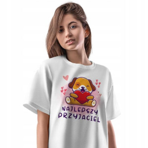 T-Shirt Damski Pieski Pies Koszulka L Prezent