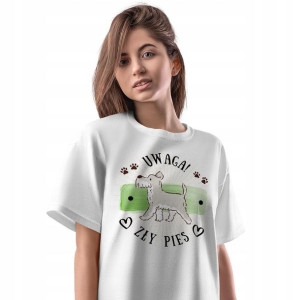 T-Shirt Damski Pieski Pies Koszulka S Prezent
