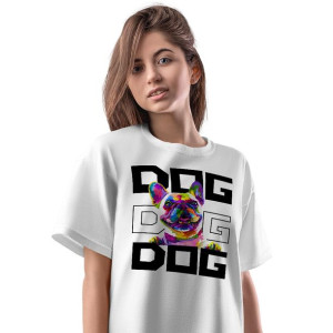 T-Shirt Damski Pieski Pies Koszulka XXL Prezent