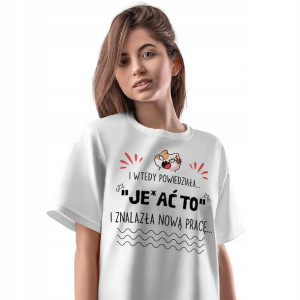 T-Shirt Damski Pożegnanie z Pracy L Prezent