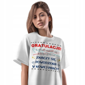 T-Shirt Damski Pożegnanie z Pracy XXL Prezent