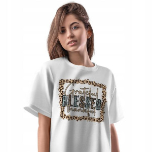 T-Shirt Damski Religijny Jesus wiara Koszulka