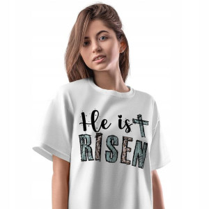 T-Shirt Damski Religijny Jesus wiara Koszulka