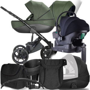 Wózek Milu Kids 4w1 Bacio 37 I Cosmo + Baza Iq