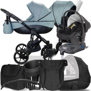 Wózek Milu Kids 4w1 Bacio 42 I Kite + Baza Dock