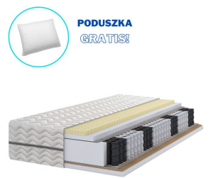Materac kieszeniowy Pocket 7 stref lateks kokos H3/H4