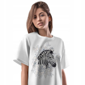 T-Shirt Damski Sawanna Savana dzikie zwierzęta