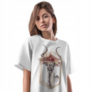 T-Shirt Damski Sawanna Savanna dzikie zwierzęta