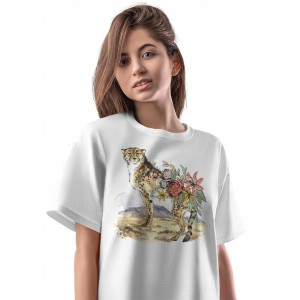 T-Shirt Damski Sawanna Savanna dzikie zwierzęta