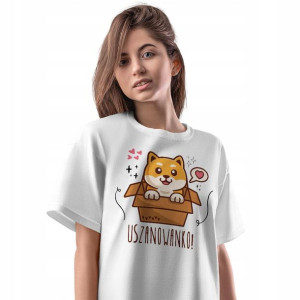 T-Shirt Damski Śmieszne Koszulka L Prezent