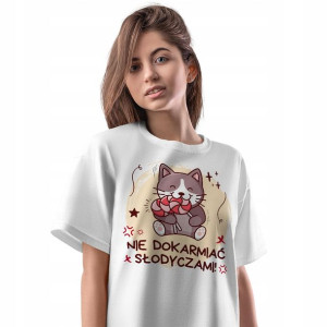 T-Shirt Damski Śmieszne Koszulka L Prezent