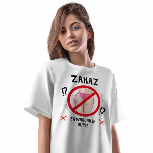 T-Shirt Damski Śmieszne Koszulka L Prezent