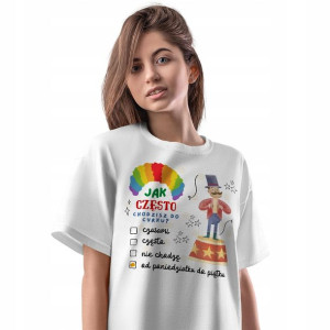 T-Shirt Damski Śmieszne Koszulka L Prezent