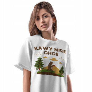 T-Shirt Damski Śmieszne Koszulka L Prezent