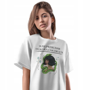 T-Shirt Damski Śmieszne Koszulka L Prezent