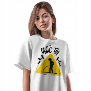 T-Shirt Damski Śmieszne Koszulka L Prezent