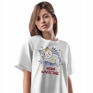 T-Shirt Damski Śmieszne Koszulka L Prezent