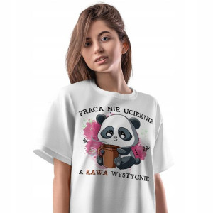 T-Shirt Damski Śmieszne Koszulka L Prezent