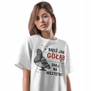 T-Shirt Damski Śmieszne Koszulka M Prezent