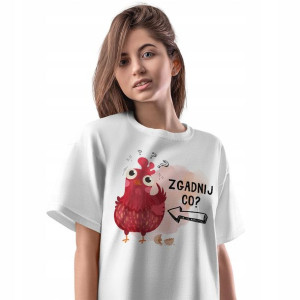 T-Shirt Damski Śmieszne Koszulka M Prezent