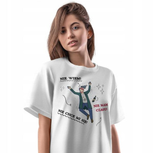 T-Shirt Damski Śmieszne Koszulka M Prezent
