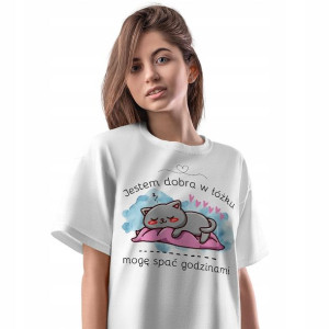 T-Shirt Damski Śmieszne Koszulka M Prezent
