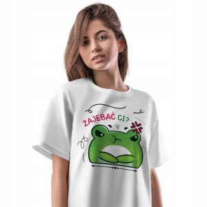 T-Shirt Damski Śmieszne Koszulka S Prezent