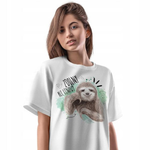 T-Shirt Damski Śmieszne Koszulka S Prezent
