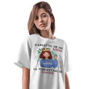 T-Shirt Damski Śmieszne Koszulka XL Prezent