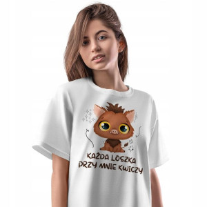 T-Shirt Damski Śmieszne Koszulka XL Prezent