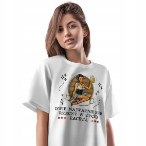 T-Shirt Damski Śmieszne Koszulka XXL Prezent
