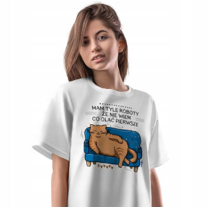 T-Shirt Damski Śmieszne Koszulka XXL Prezent
