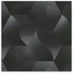Tapety Tapeta Czarna 3d Geometryczna Lux Winylowa